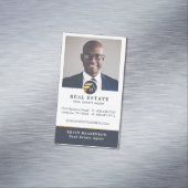 Professioneel onroerend goed | Fotolay-out vertica Magnetisch Visitekaartje (Voorbeeld)