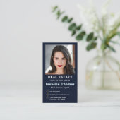 Professioneel onroerend goed | Fotolay-out vertica Visitekaartje (Staand voorkant)