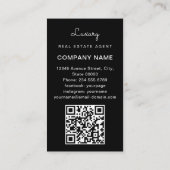 Professioneel onroerend goed | Fotolay-out vertica Visitekaartje (Achterkant)