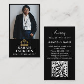 Professioneel onroerend goed | Fotolay-out vertica Visitekaartje (Voorkant / Achterkant)