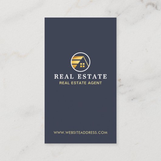 Professioneel onroerend goed | Fotolay-out vertica Visitekaartje (Achterkant)