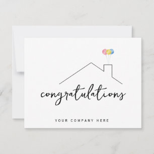 Professioneel onroerend goed Gefeliciteerd Nieuw s Kaart