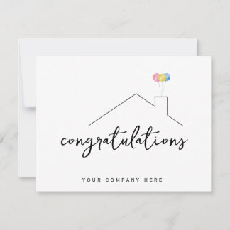 Professioneel onroerend goed Gefeliciteerd Nieuw s Kaart