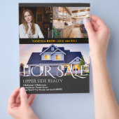 Professioneel Onroerend Goed Makelaar Flyer Te Koo (Hand)