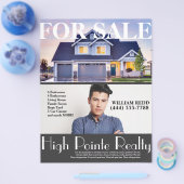 Professioneel Onroerend Goed Makelaar Flyer Te Koo (Enkel)