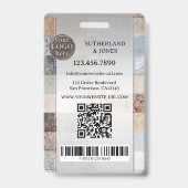 Professioneel onroerend goed makelaar foto ID-badg Badge (Achterkant)