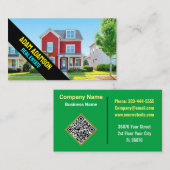 Professioneel onroerend goed (QR-code) Home Broker Visitekaartje (Voorkant / Achterkant)