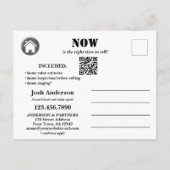 Professioneel onroerend goed Verkoop een huis Briefkaart (Achterkant)