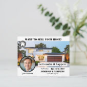 Professioneel onroerend goed Verkoop een huis Briefkaart (Staand voorkant)
