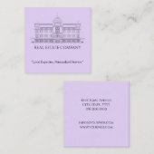 Professioneel onroerend goed Visitekaartje (Voorkant / Achterkant)