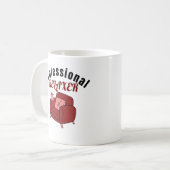 Professioneel Ontspanner Funny Ontspanning Design Koffiemok (Voorkant links)