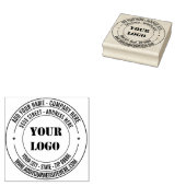 Professioneel ontwerp adres ronde rubberen stempel (Gestempeld)