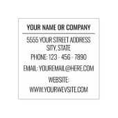 Professioneel ontwerp adres rubber stempel voorbee (Afrduk)