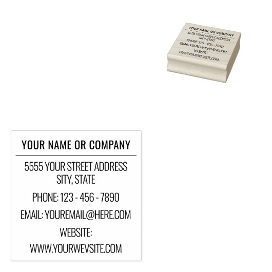 Professioneel ontwerp gepersonaliseerde adresstemp rubberstempel (Gestempeld)