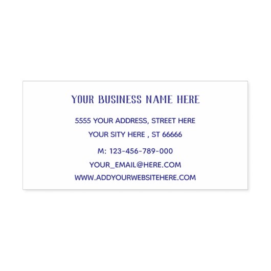 Professioneel ontwerp uw informatie adresstempel  zelfinktende stempel (Design)