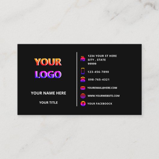 Professioneel ontwerp Uw Visitekaartje met twee kl (Voorkant)