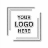 Professioneel ontwerp van bedrijfsmerktekens sticker (Voorkant)