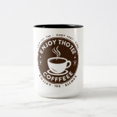 Professioneel ontwerp van de Mok: voeg een uniek t Tweekleurige Koffiemok (Center)