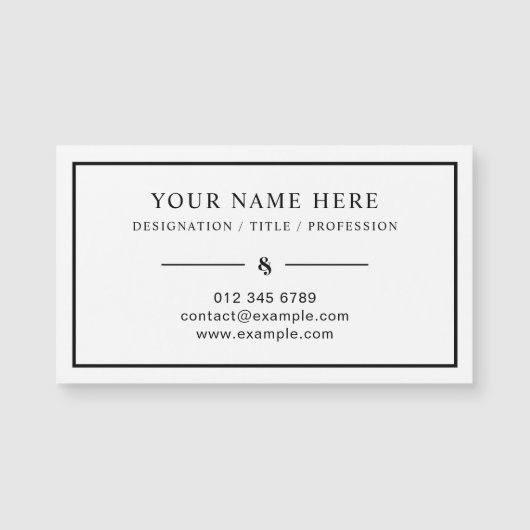 Professioneel ontwerp van magnetische Kaart voor u (Voorkant)