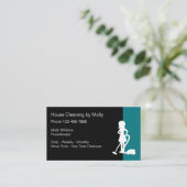 Professioneel ontwerp voor het schoonmaken van het visitekaartje (Staand voorkant)