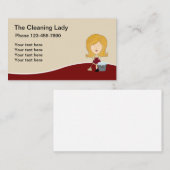 Professioneel ontwerp voor schoonmaakLady Visitekaartje (Voorkant / Achterkant)