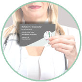 Professioneel ontworpen arts- of zorgverlener visitekaartje