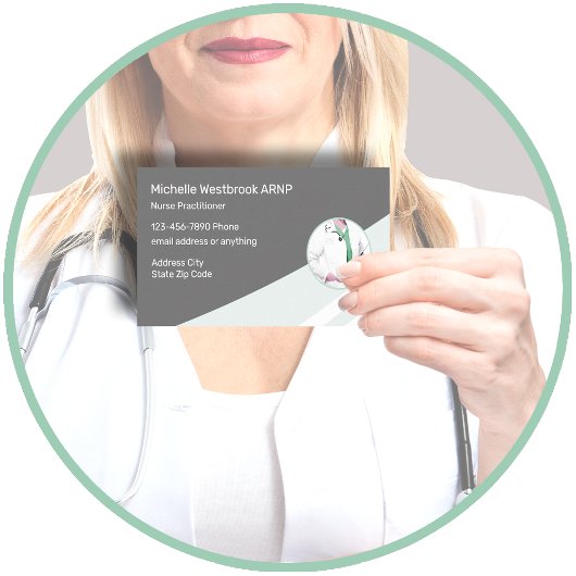 Professioneel ontworpen arts- of zorgverlener visitekaartje