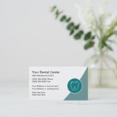 Professioneel ontworpen benoeming van een tandarts visitekaartje (Staand voorkant)