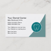 Professioneel ontworpen benoeming van een tandarts visitekaartje (Voorkant)