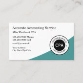 Professioneel ontworpen CPA-accountant Visitekaartje (Voorkant)