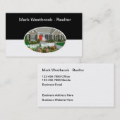 Professioneel ontworpen Real Estate Agent Visitekaartje (Voorkant / Achterkant)