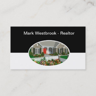 Professioneel ontworpen Real Estate Agent Visitekaartje