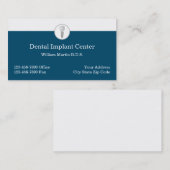 Professioneel ontworpen tandheelkundige implantaat visitekaartje (Voorkant / Achterkant)