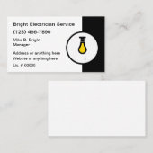 Professioneel ontworpen Visitekaartjes voor elektr (Voorkant / Achterkant)