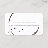 Professioneel oogmerk voor de vervaardiging van ta visitekaartje (Achterkant)