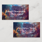 Professioneel op het gebied van astronomie en ruim visitekaartje (Voorkant / Achterkant)