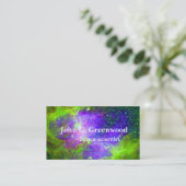 Professioneel op het gebied van astronomie en ruim visitekaartje (Staand voorkant)