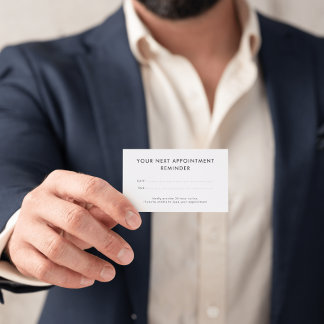 Professioneel Op maat gemaakt Bedrijf Afsprakenkaartje