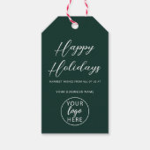 Professioneel op maat gemaakt bedrijfslogo cadeaulabel (Voorkant)