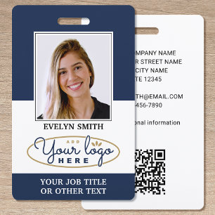 Professioneel op maat gemaakt logo foto ID beveili Badge