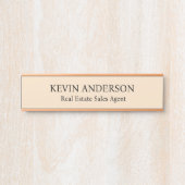 Professioneel op maat gemaakt naamplaat kantoordeu (Voorkant)