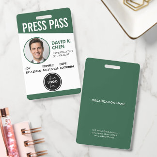 Professioneel op maat gemaakt perskaart ID-badge - Badge