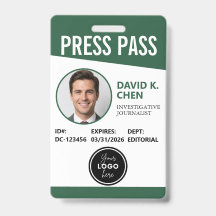 Professioneel op maat gemaakt perskaart ID-badge -