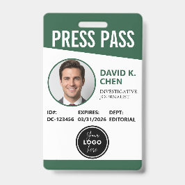 Professioneel op maat gemaakt perskaart ID-badge - Badge