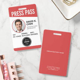 Professioneel op maat gemaakt perspas ID-badge - R Badge