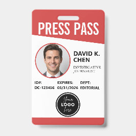 Professioneel op maat gemaakt perspas ID-badge - R Badge