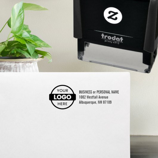 Professioneel Op Maat Gemaakt Zakelijk Logo Retour Zelfinktende Stempel