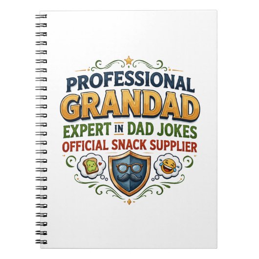 Professioneel Opa Opa-grapjes & snacks Notitieboek (Voorkant)