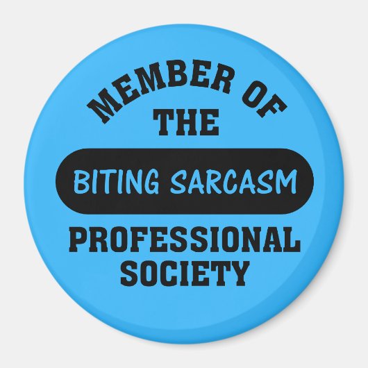 Professioneel opgeleid om sarcastische opmerkingen magneet (Voorkant)
