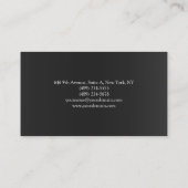 Professioneel Oranje achtergrond grijs Visitekaartje (Achterkant)